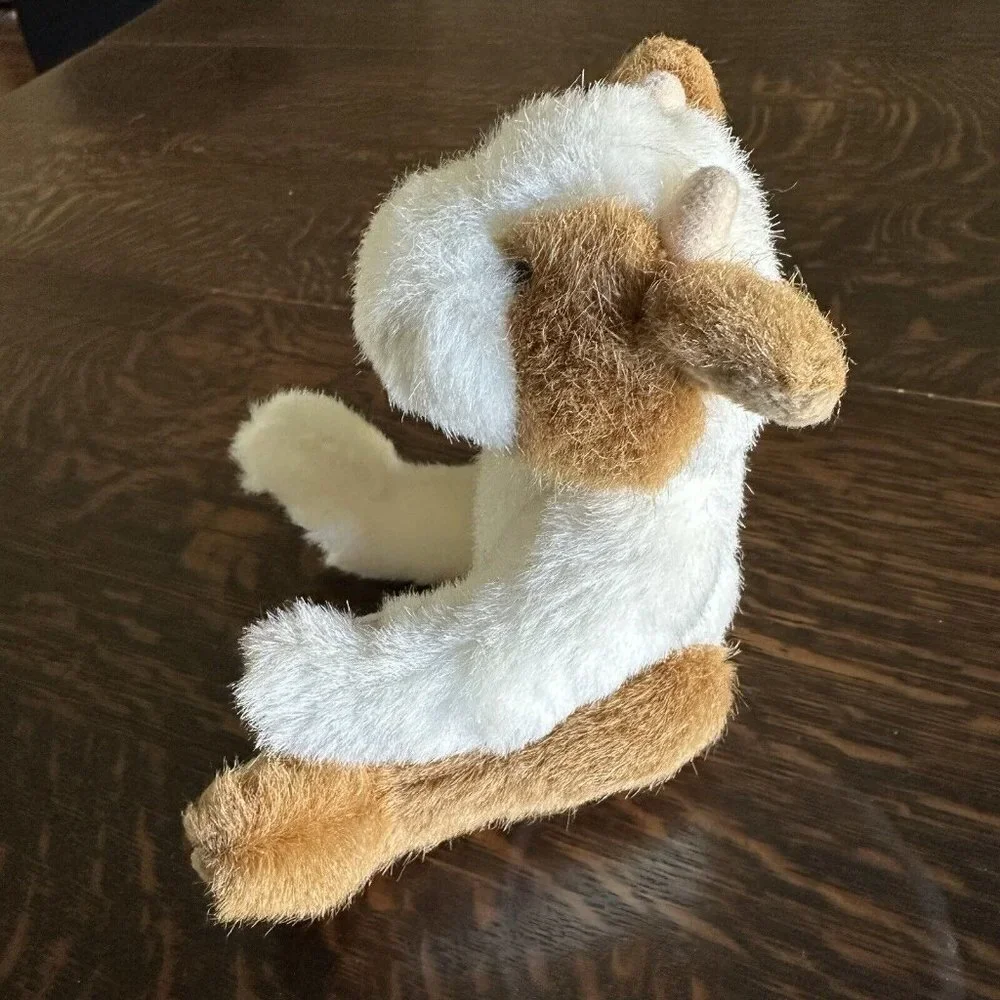 Hugfun Cow Plush Brown White Articuled Limbs Stuffed Animal Size 9